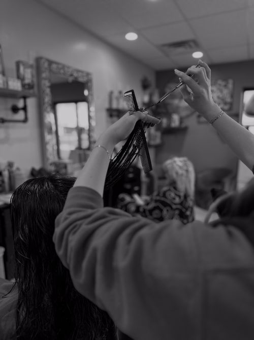 Black and white hair example 1